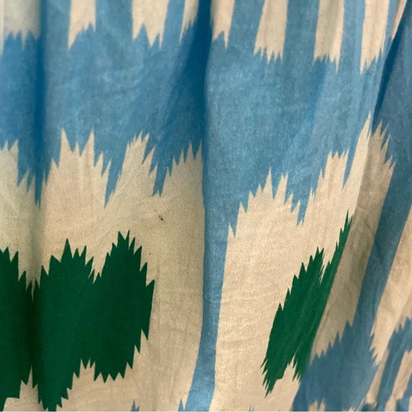 Oliphant Tuckernuck Tiered Hem V-Neck Maxi Midi Flutter Sleeve Dress Size Medium - Picture 10 of 11